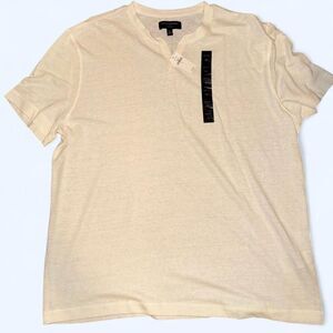 NWT banana republic linen blend Men’s XL notch tee